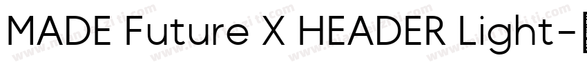 MADE Future X HEADER Light字体转换